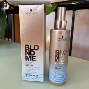 Schwarzkopf BLONDME Instant Blush Steel Blue Hair Color